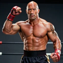 dwayne the rock johnson as kenshiro in fist of the north star, 4 k