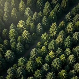 an isometric forest top down view Michael Menzel