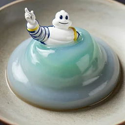 high resolution photo of slime, michelin star, very tasty, food photography, instagram, trending