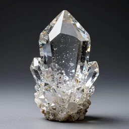 beautiful crystals within a giant clear transparent crystal, no watermarks
