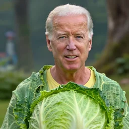 cabbage guy from Avatar with the face of (((Joe Biden))), scene from Avatar tv show