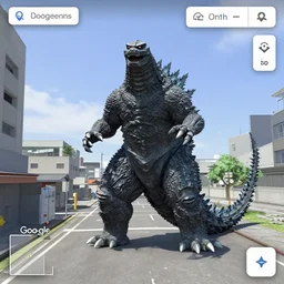 godzilla on google maps street view