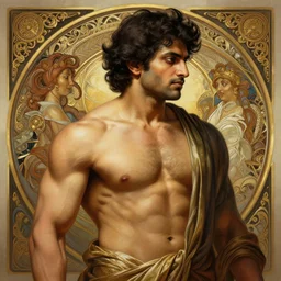 portrait of romesh ranganathan, d & d, muscular! fantasy, intricate, elegant, highly detailed, digital painting, artstation, concept art, smooth, sharp focus, illustration, art by artgerm and greg rutkowski and alphonse mucha