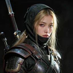 a space ninja, by HR Giger