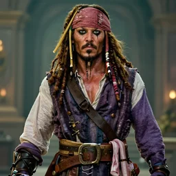Thanos is Jack Sparrow, hyperdetailed, artstation, cgsociety, 8k