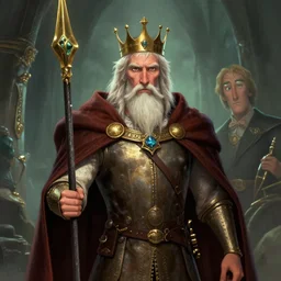 lovecraft lovecraftian portrait of king arthur, pixar style, by tristan eaton stanley artgerm and tom bagshaw