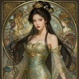 photography of hong kong actress barbara yung, weng meiling, dressed as dongfang bubai, deep focus, d & d, fantasy, intricate, elegant, highly detailed, digital painting, artstation, concept art, matte, sharp focus, illustration, hearthstone, art by artgerm and greg rutkowski and alphonse mucha