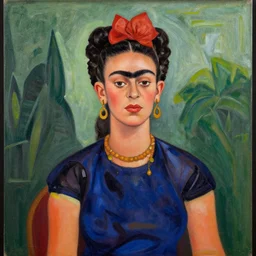 paint guernica frida in a style of a kahlla