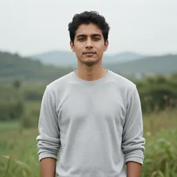 a portrait of a character in a scenic environment by justin peters