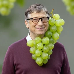 bill gates fused into grape, ( ( ( sweater ) ) ), hyperdetailed, artstation, cgsociety, 8 k