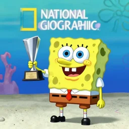 national geographic professional photo of spongebob squarepants, award winning