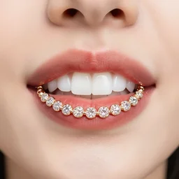 fashion accessory holds the sides of your mouth up into a smile, product photo, detailed, 4k
