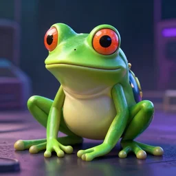 cyberpunk frog