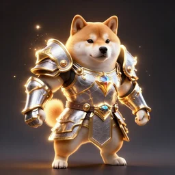 daedric armor, anthropomorphic shiba inu, leading revolution, stuning 3 d render, masterpiece, glowing aura, by tsutomu nihei, realistic face