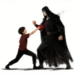 a weak person defeats a god