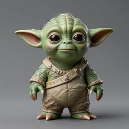 yoda!!! figurine!!!, studio lighting, grey background, no shadow, trending on artstation, 4 k, highly detailed!!!