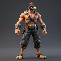 tekken 7 ostrich fighter 3d unreal engine 4k render