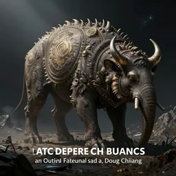 an outer space fauna concept art design by doug chiang