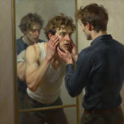 an award - winning masterpiece painting of a man getting ready to kill, by joan cornella, by edward hooper, by greg rutkowski, trending on artstation, featured on pixiv, detailed, hd,