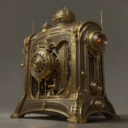 low angle shot of a steampunk pc by clive barker, intricate, elegant, highly detailed, centered, digital painting, artstation, concept art, smooth, sharp focus, illustration, artgerm, Tomasz Alen Kopera, Peter Mohrbacher donato giancola, Joseph Christian Leyendecker, WLOP, Boris Vallejo.