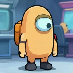 a still of xqc as a crewmate in among us