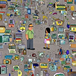 John Goodman and Roseanne Barr in an episode of Family Guy