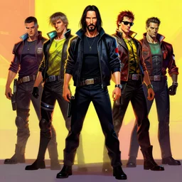 full body portrait of Cyberpunk Keanu Reeves by Stanley Artgerm Lau, WLOP, Rossdraws, frank frazetta, Andrei Riabovitchev, Marc Simonetti, tranding on artstation