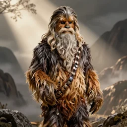 gandalf as chewbacca, shampoo commercial, shampoo advertisement