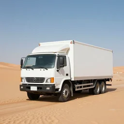jerma driving a white truck without a roof in the desert
