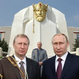 vision of ezekiel with vladimir putin, portrait centered