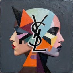 YSL x Supreme x Oni Akuma Profile Picture by Sachin Teng, asymmetrical, Organic Painting , Matte Painting,  geometric shapes, hard edges, graffiti, street art,:2 by Sachin Teng:4