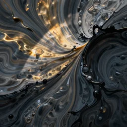 flowing paint