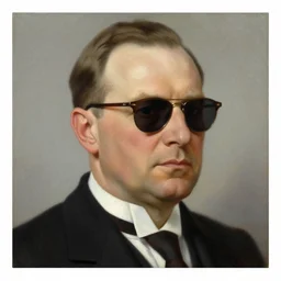 portrait of the chancellor of germany, chief keef, 1 9 3 9, sunglasses, oil on canvas by william sidney mount, trending on artstation,