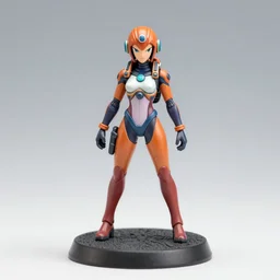 8 0 mm resin detailed miniature of a sized zero suit samus, full body, legs, textured base ; product introduction photos, 4 k, view from front