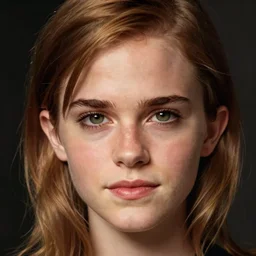 close up portrait of emma watson, artwork by charlie bowater,