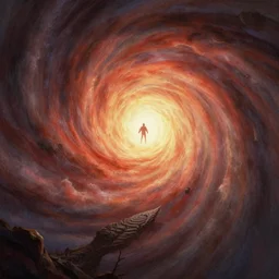 vortex consumes the only hope of mankind, high fantasy, art, deviant art, painting, epic