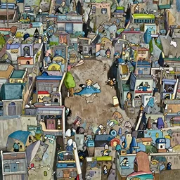 a frame from movie Howl’s Moving Castle (2004)