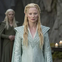 Tilda Swinton as an elf in the lord of the rings