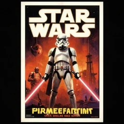 a retro star wars poster