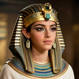 a photograph of egyptian goddess emma watson, hyperrealism, photo realistic, canon pro