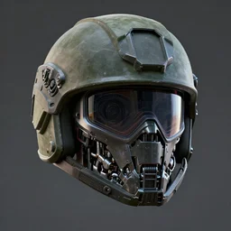 military headgear helmet cyber neo nano mechanical mask vision futuristic concept art trending on artstation digital paint 4 k render