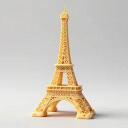 the eiffel tower made of cheese