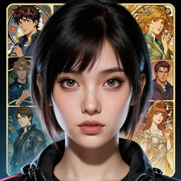 comic portrait of cyberpunk cybog girl, big cute eyes, symmetrical face, realistic shaded, perfect fine details. night setting. anime, realistic shaded lighting poster by ilya kuvshinov katsuhiro, magali villeneuve, artgerm, jeremy lipkin and michael garmash, unreal engine, fantasy art by greg rutkowski, alophonse mucha, global illumination, radiant light, ultra detail and intricate environment