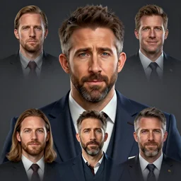 hearts of iron 4 leader portrait of ryan reynolds, democratic, trending on artstation, highly detailed, character portrait, ylva ljungqvist, custom portraits, paradox interactive