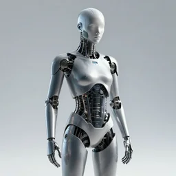 AI as a humanoid, digital art