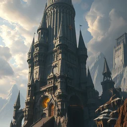a colossal wizard tower, stephen bliss, unreal engine, fantasy art by greg rutkowski, loish, rhads, ferdinand knab, makoto shinkai and lois van baarle, ilya kuvshinov, rossdraws, tom bagshaw, alphonse mucha, global illumination, radiant light, detailed and intricate environment