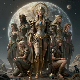 costume design made by DMT beings, sophisticated composition, old masters light composition, procedurally generated, character posing for concept art, DMT SPACE behind, substance designer, PBR, HD, Ultra detailed, hyperrealistic, megascans, volumetric light, concept by master artist, made in paint tool SAI2, trending pixiv face