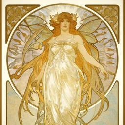 very, very, very beautiful fairy by Arthur Adams and Alphonse Mucha