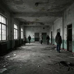 the backrooms, the eerie forlorn atmosphere of a place that's usually bustling with people but is now abandoned and quiet