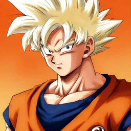 Goku with an undercut haircut, Anime art, Bleach,
